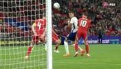 精彩！萨卡爆射世界波直入死角！英格兰20分钟3-0领先威尔士